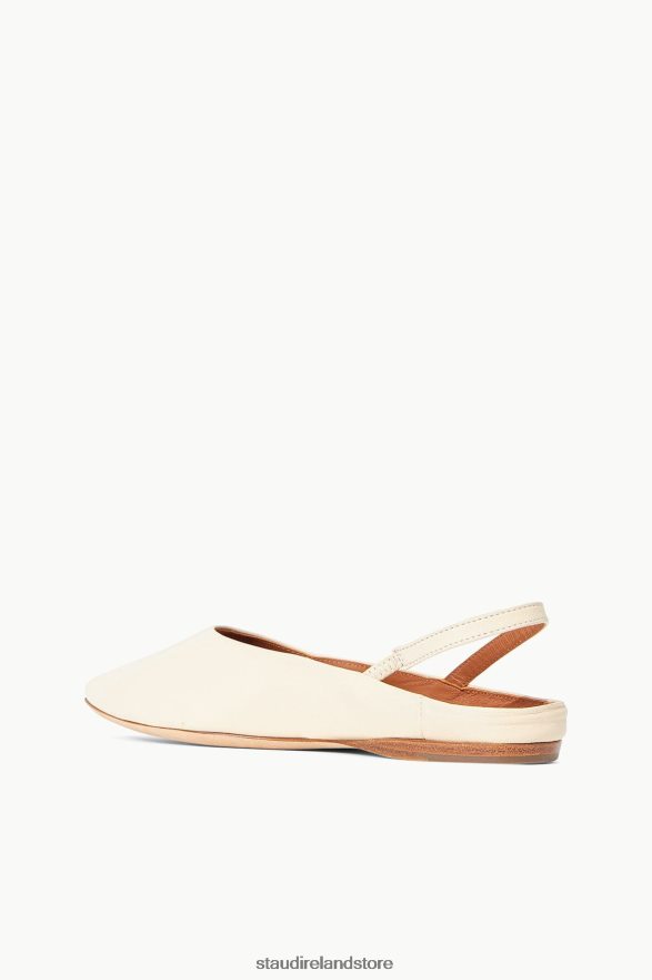 Women Shoes Cream STAUD JANINE MULE H8RLPJ950