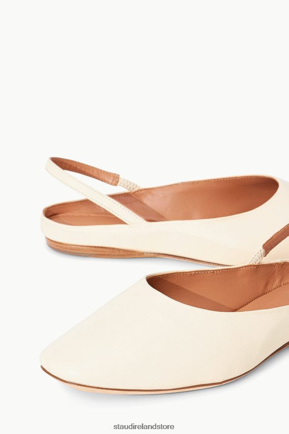 Women Shoes Cream STAUD JANINE MULE H8RLPJ950
