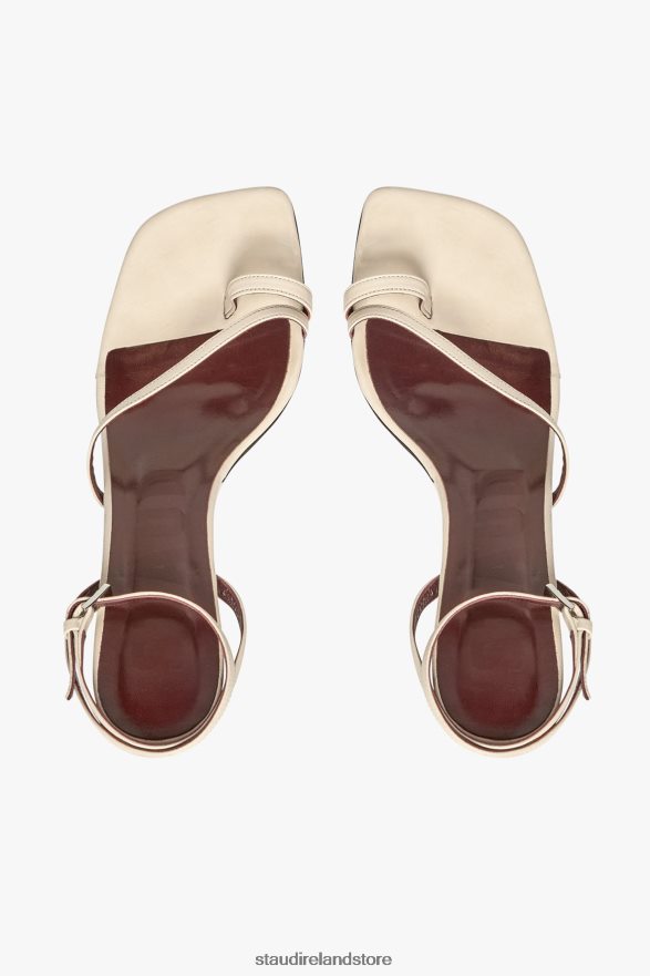 Women Shoes Cream STAUD MONA HEEL H8RLPJ907