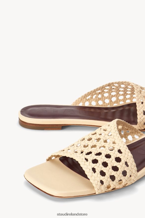 Women Shoes Cream STAUD NEVIL CROCHET SANDAL H8RLPJ923