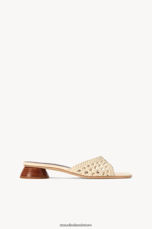 Women Shoes Cream STAUD SIMONE CROCHET HEEL H8RLPJ891
