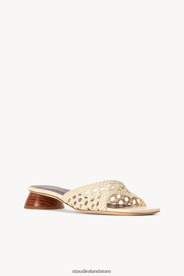 Women Shoes Cream STAUD SIMONE CROCHET HEEL H8RLPJ891
