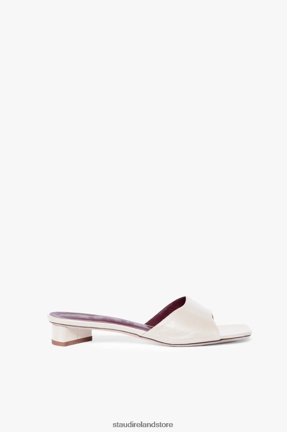 Women Shoes Cream STAUD SIMONE MULE H8RLPJ934