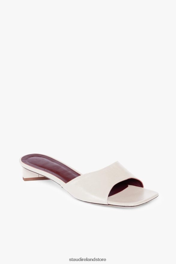 Women Shoes Cream STAUD SIMONE MULE H8RLPJ934