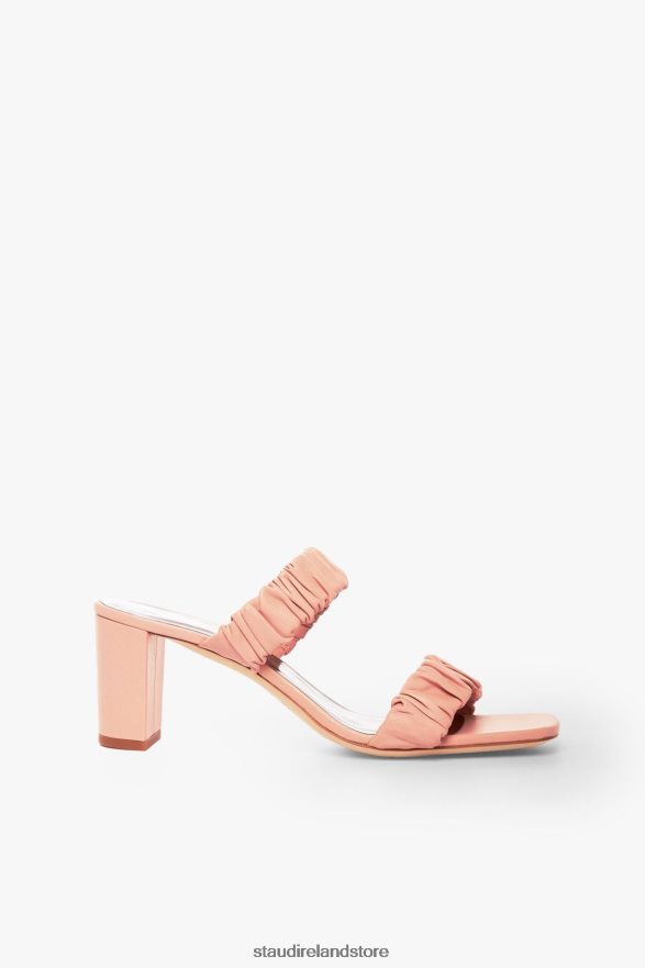 Women Shoes Dark Blush STAUD FRANKIE RUCHED SANDAL H8RLPJ894