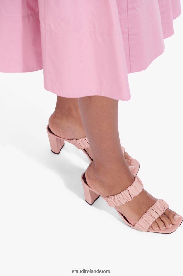 Women Shoes Dark Blush STAUD FRANKIE RUCHED SANDAL H8RLPJ894