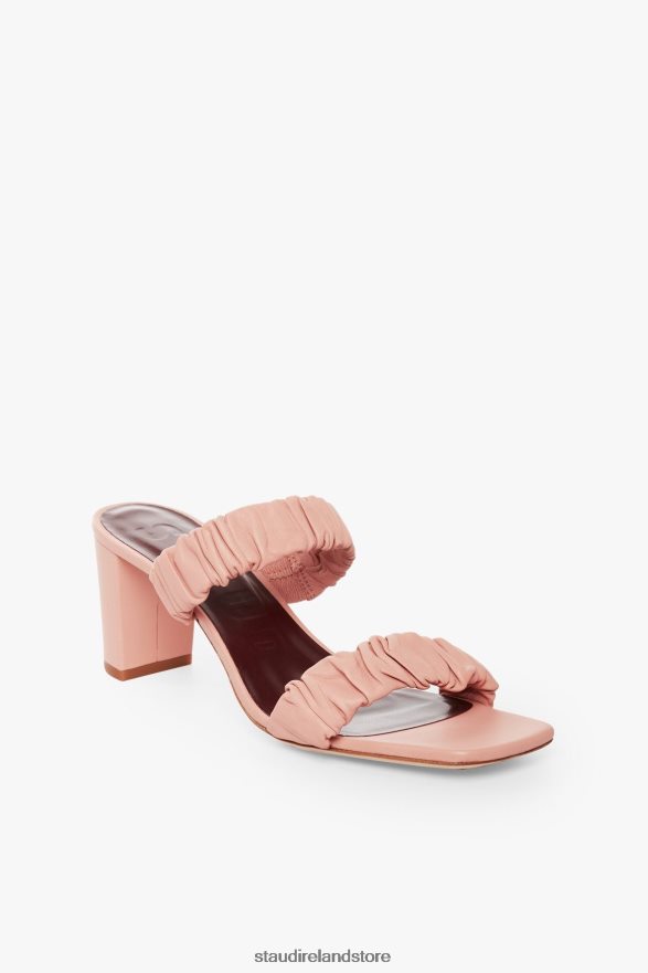 Women Shoes Dark Blush STAUD FRANKIE RUCHED SANDAL H8RLPJ894