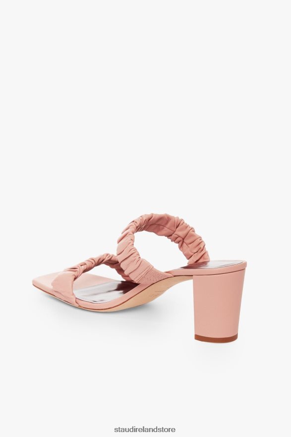 Women Shoes Dark Blush STAUD FRANKIE RUCHED SANDAL H8RLPJ894