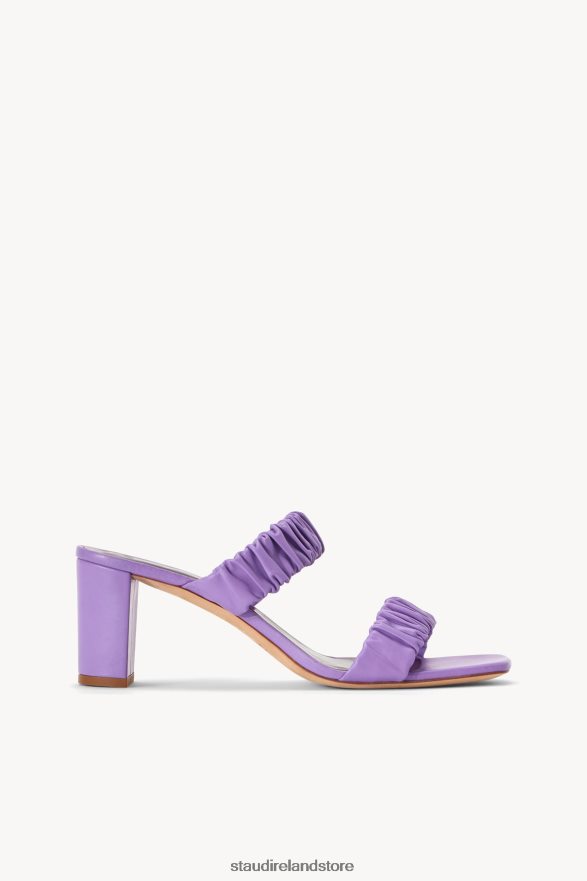 Women Shoes Lilac STAUD FRANKIE RUCHED SANDAL H8RLPJ935