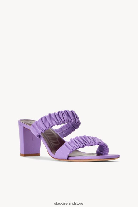 Women Shoes Lilac STAUD FRANKIE RUCHED SANDAL H8RLPJ935