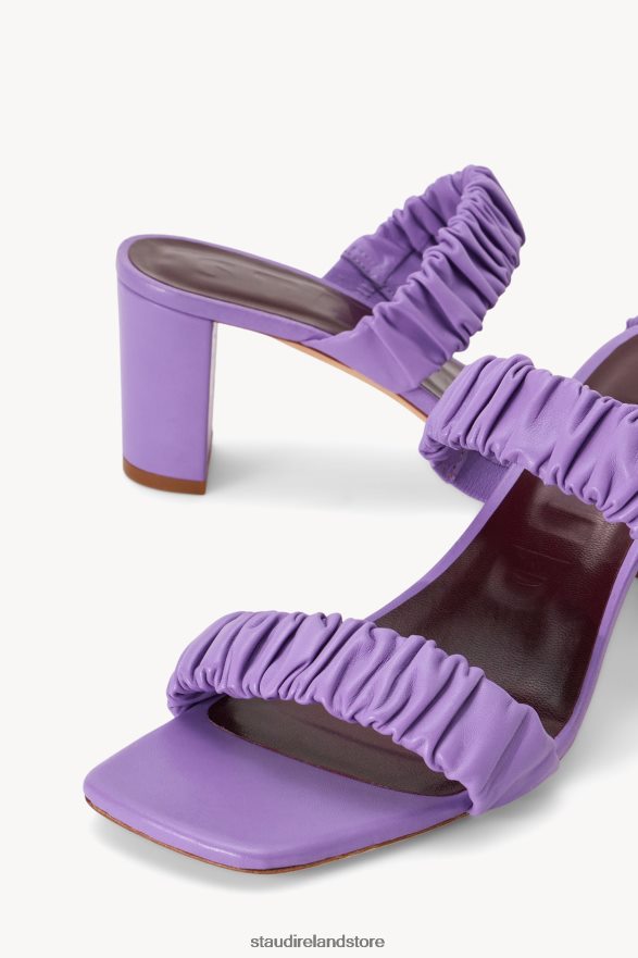Women Shoes Lilac STAUD FRANKIE RUCHED SANDAL H8RLPJ935