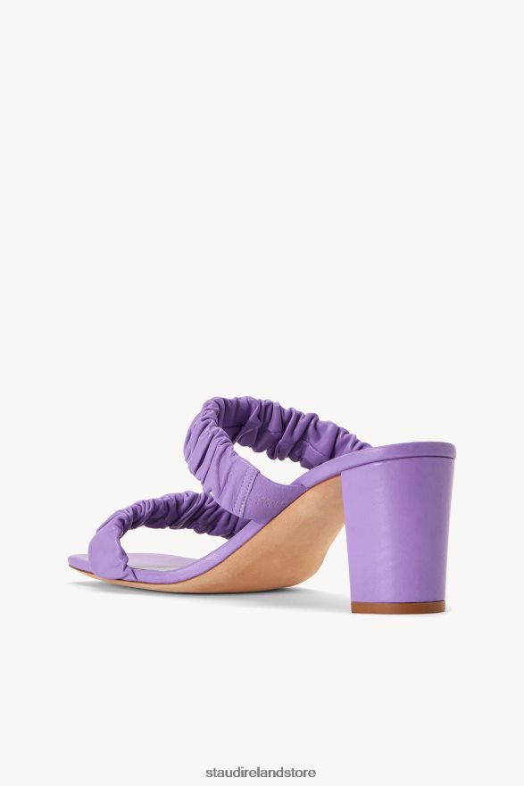 Women Shoes Lilac STAUD FRANKIE RUCHED SANDAL H8RLPJ935