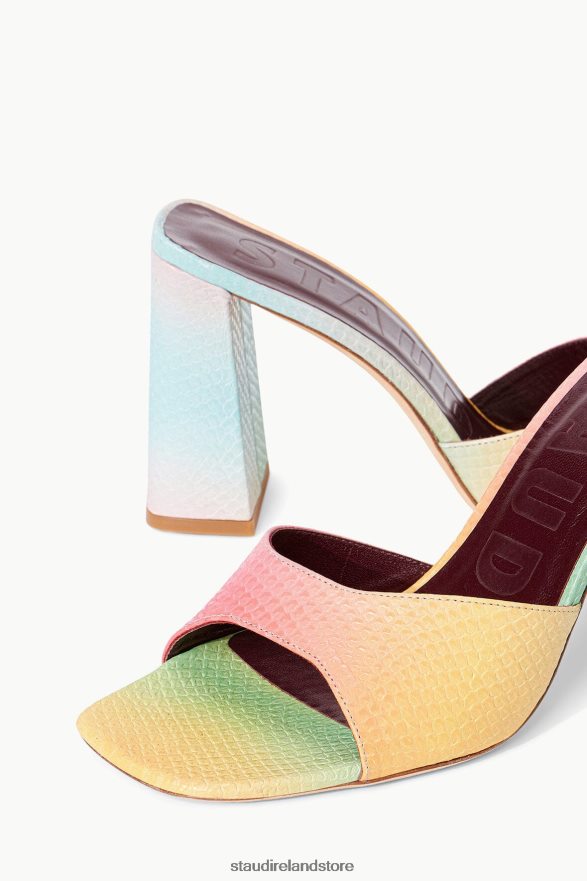 Women Shoes Multi Aura STAUD SLOANE HEEL SNAKE EMBOSSED H8RLPJ877