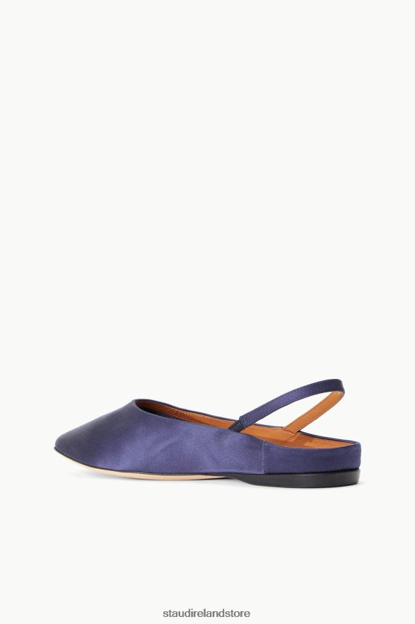 Women Shoes Navy STAUD JANINE MULE SATIN H8RLPJ951