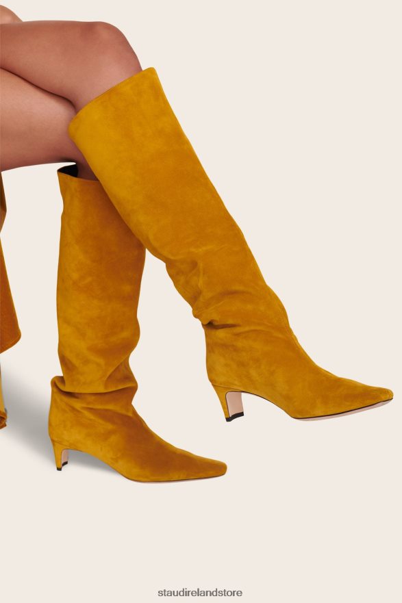 Women Shoes Ocher STAUD WALLY BOOT SUEDE H8RLPJ967