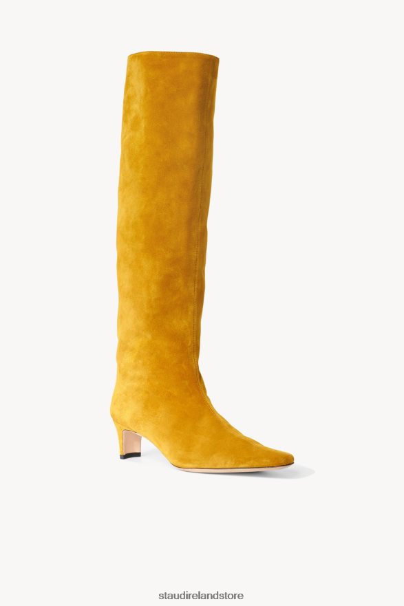 Women Shoes Ocher STAUD WALLY BOOT SUEDE H8RLPJ967