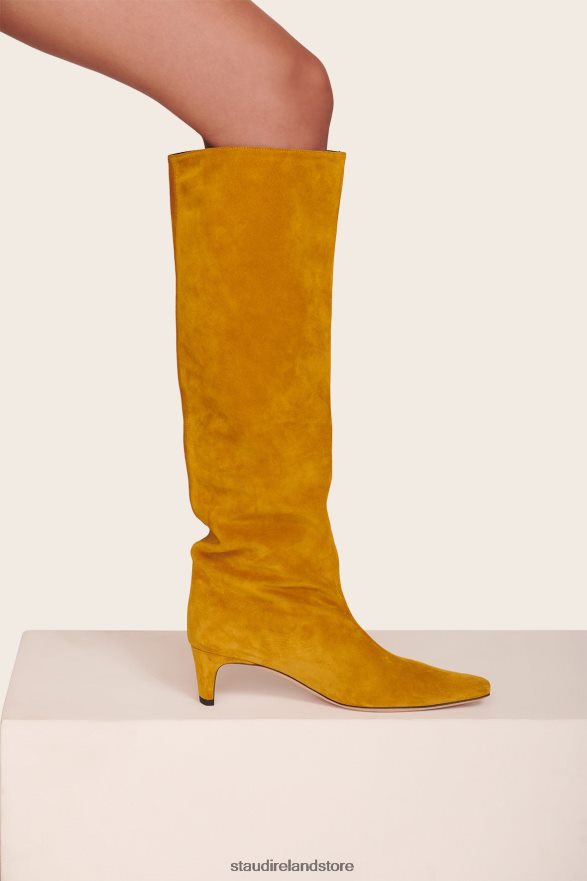 Women Shoes Ocher STAUD WALLY BOOT SUEDE H8RLPJ967