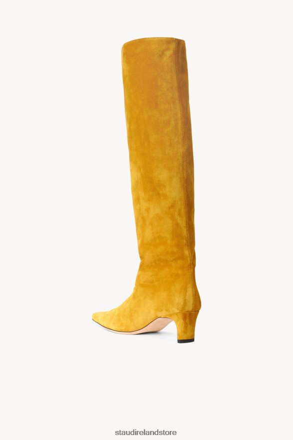 Women Shoes Ocher STAUD WALLY BOOT SUEDE H8RLPJ967