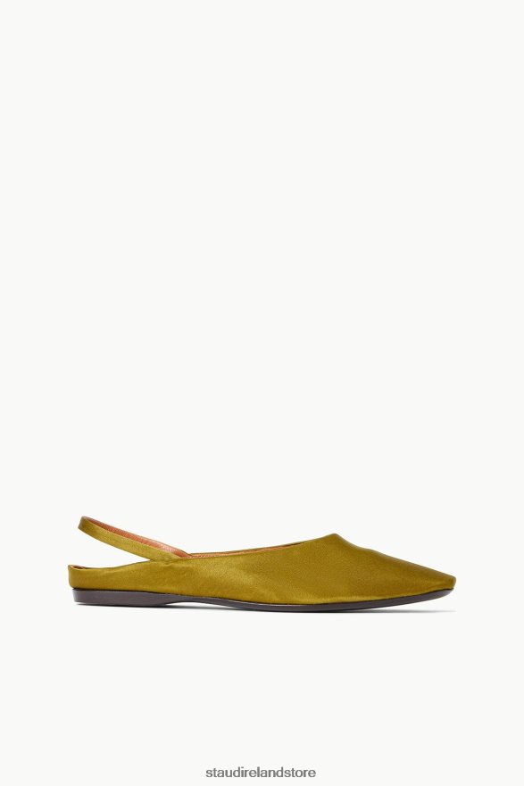 Women Shoes Olive STAUD JANINE MULE SATIN H8RLPJ952
