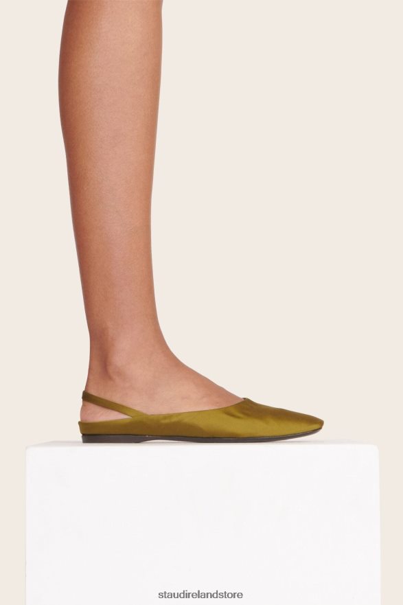 Women Shoes Olive STAUD JANINE MULE SATIN H8RLPJ952