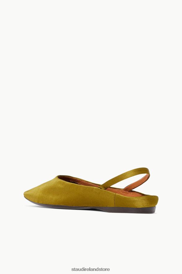 Women Shoes Olive STAUD JANINE MULE SATIN H8RLPJ952