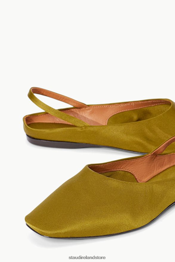 Women Shoes Olive STAUD JANINE MULE SATIN H8RLPJ952