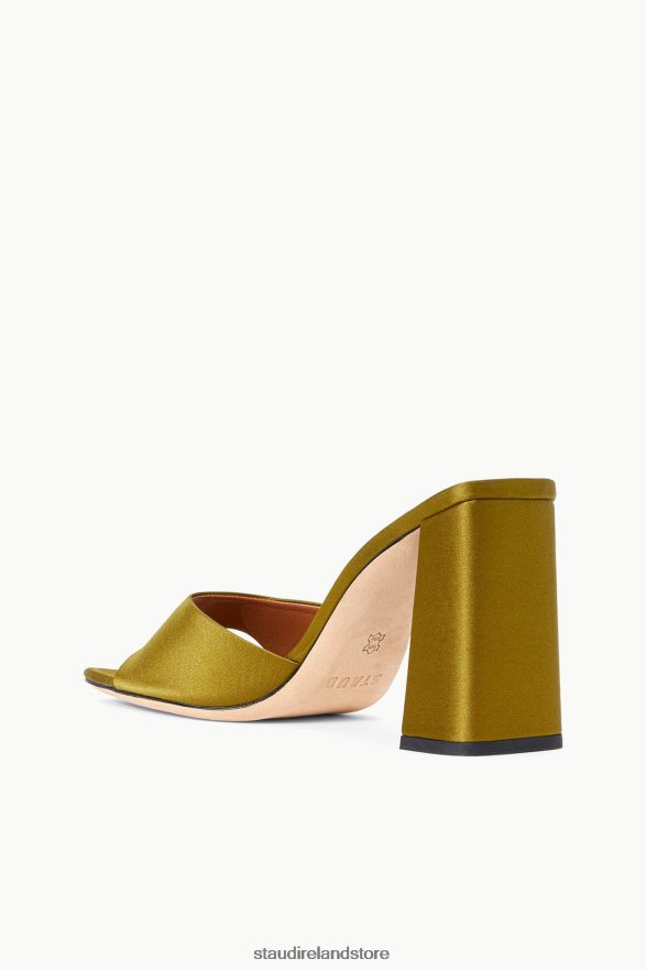 Women Shoes Olive STAUD SLOANE HEEL SATIN H8RLPJ881