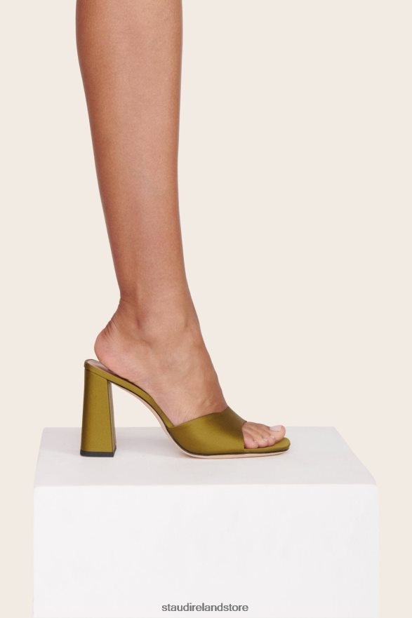 Women Shoes Olive STAUD SLOANE HEEL SATIN H8RLPJ881