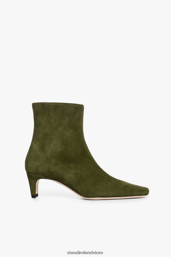 Women Shoes Olive STAUD WALLY ANKLE BOOT SUEDE H8RLPJ980