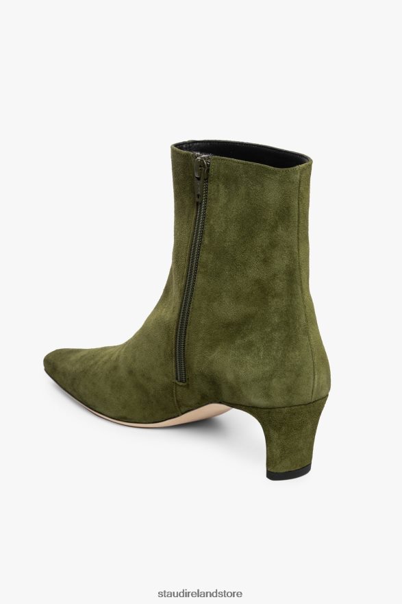 Women Shoes Olive STAUD WALLY ANKLE BOOT SUEDE H8RLPJ980