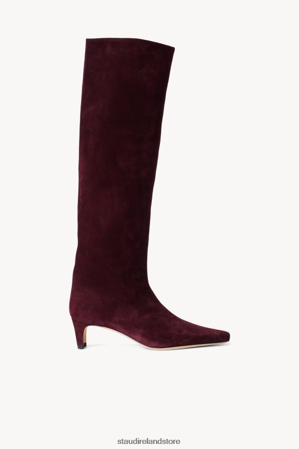 Women Shoes Plum STAUD WALLY BOOT SUEDE H8RLPJ969