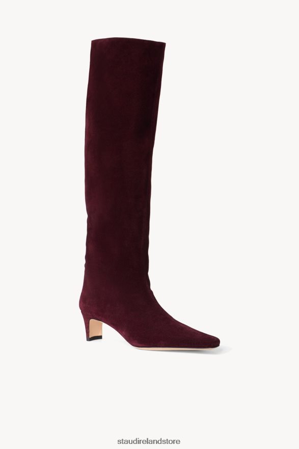 Women Shoes Plum STAUD WALLY BOOT SUEDE H8RLPJ969
