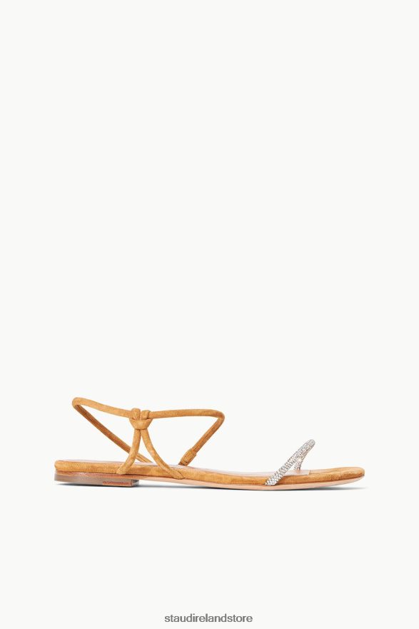 Women Shoes Rhinestone Cashew STAUD LAUREL CRYSTAL SANDAL SUEDE H8RLPJ920