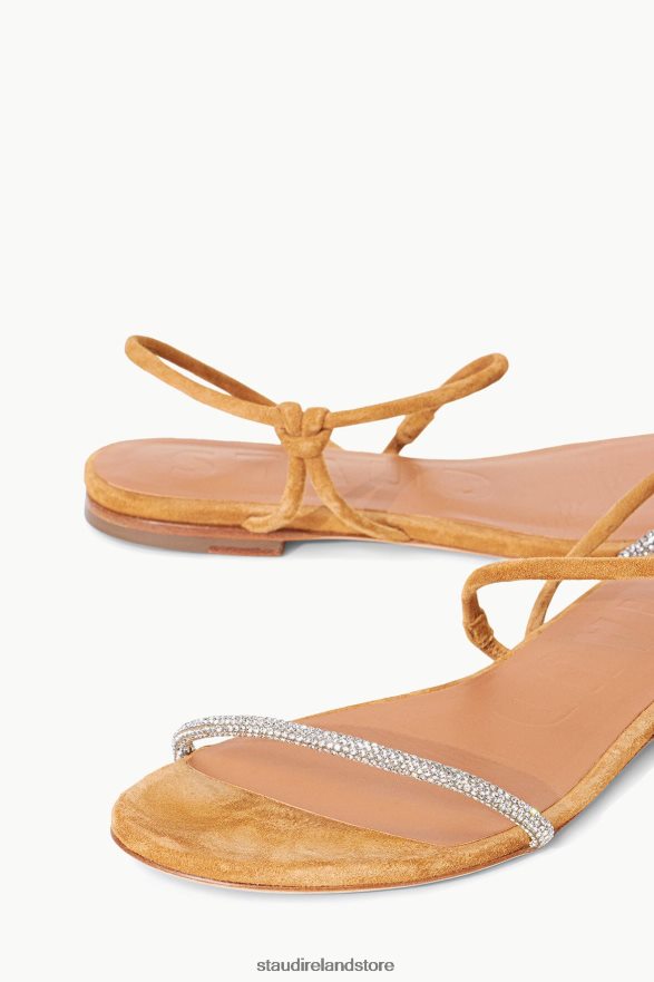 Women Shoes Rhinestone Cashew STAUD LAUREL CRYSTAL SANDAL SUEDE H8RLPJ920