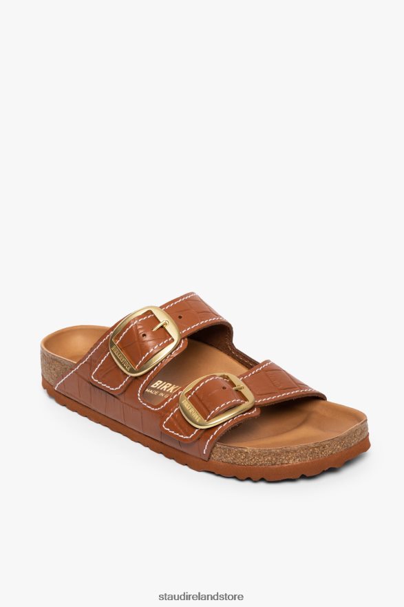 Women Shoes Saddle Croc Embossed BIRKENSTOCK + STAUD ARIZONA SANDAL H8RLPJ929