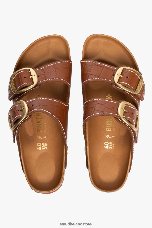 Women Shoes Saddle Croc Embossed BIRKENSTOCK + STAUD ARIZONA SANDAL H8RLPJ929