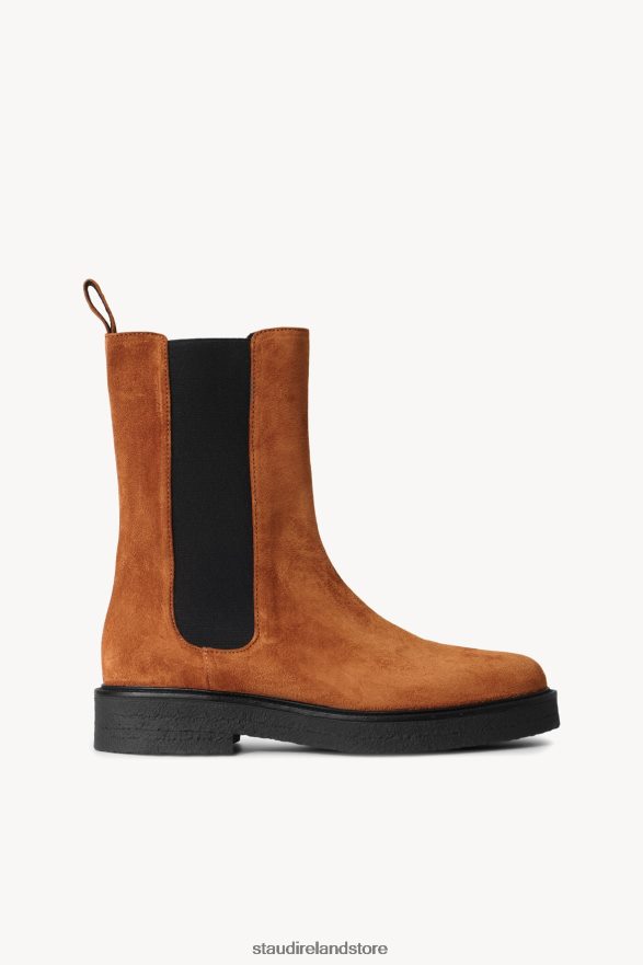 Women Shoes Tan Black STAUD PALAMINO BOOT H8RLPJ1004