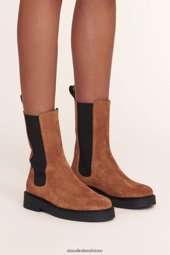 Women Shoes Tan Black STAUD PALAMINO BOOT H8RLPJ1004