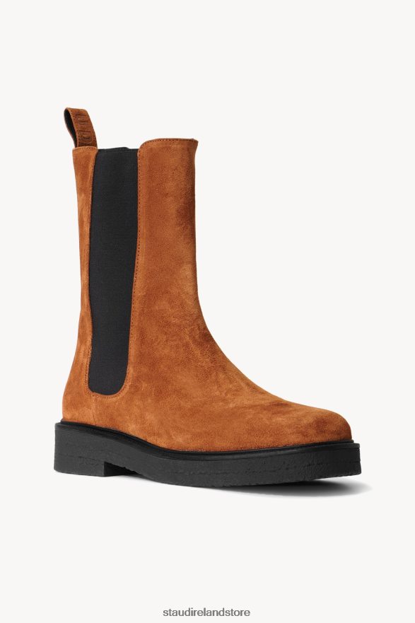Women Shoes Tan Black STAUD PALAMINO BOOT H8RLPJ1004