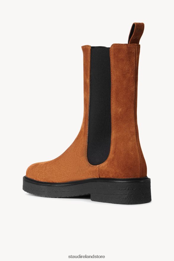 Women Shoes Tan Black STAUD PALAMINO BOOT H8RLPJ1004