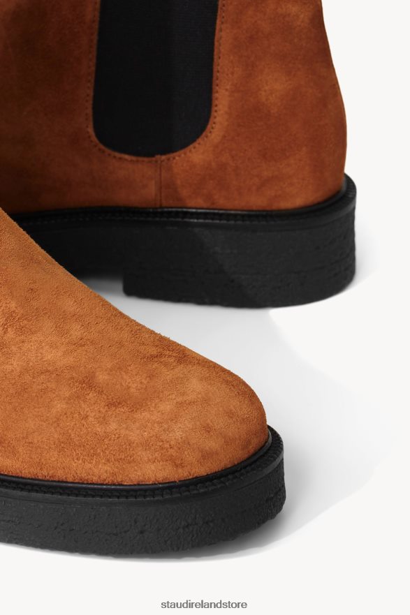 Women Shoes Tan Black STAUD PALAMINO BOOT H8RLPJ1004