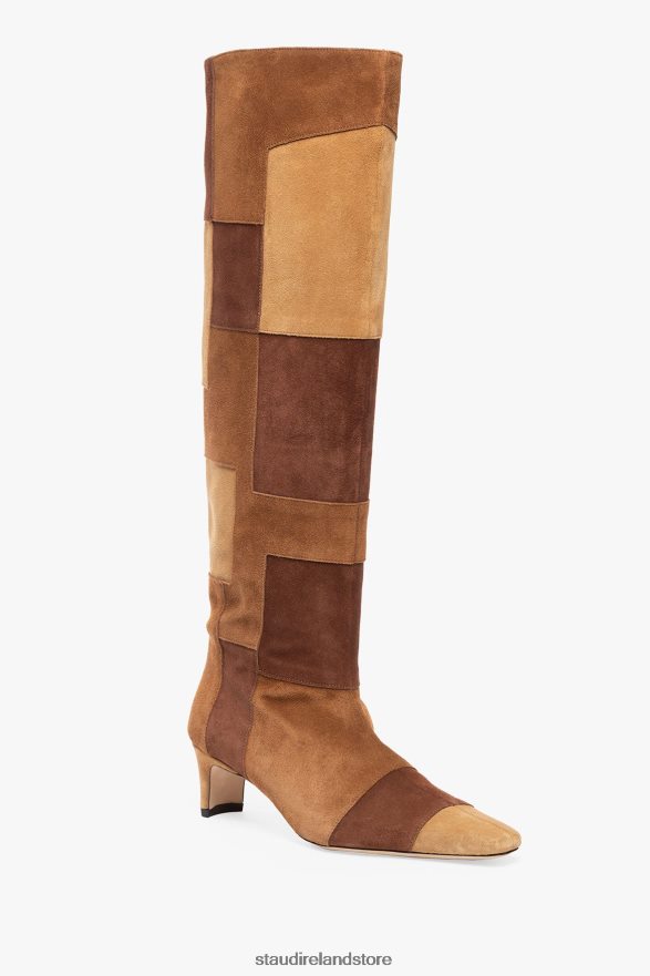 Women Shoes Tan Patchwork STAUD WALLY BOOT H8RLPJ963