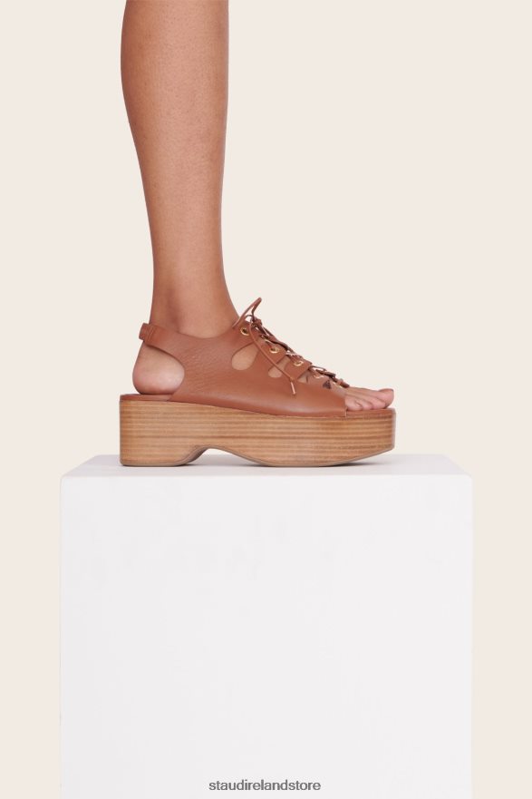 Women Shoes Tan STAUD QUINN PLATFORM SANDAL H8RLPJ960