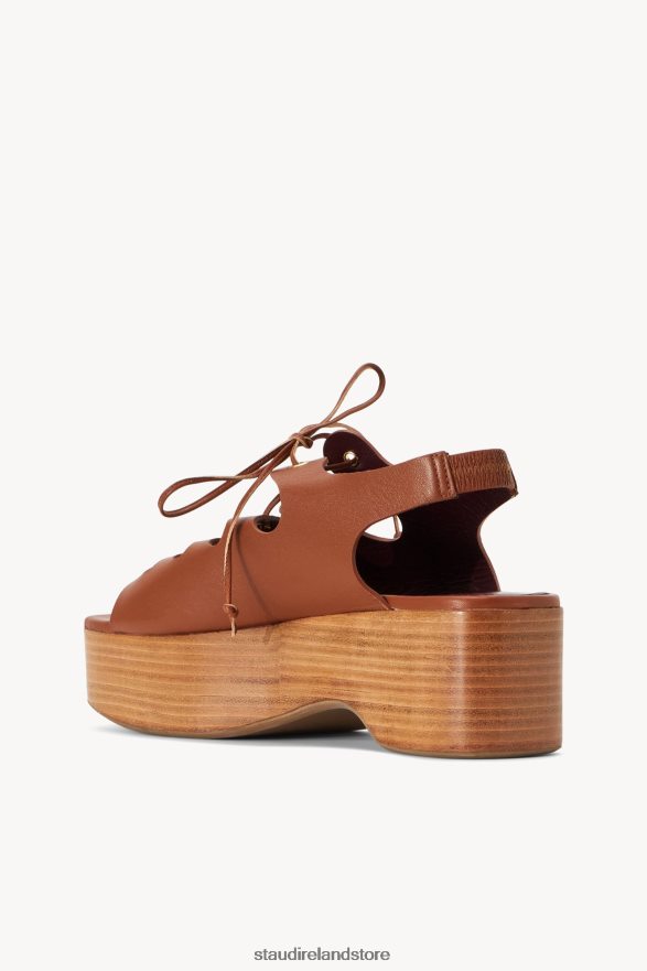 Women Shoes Tan STAUD QUINN PLATFORM SANDAL H8RLPJ960