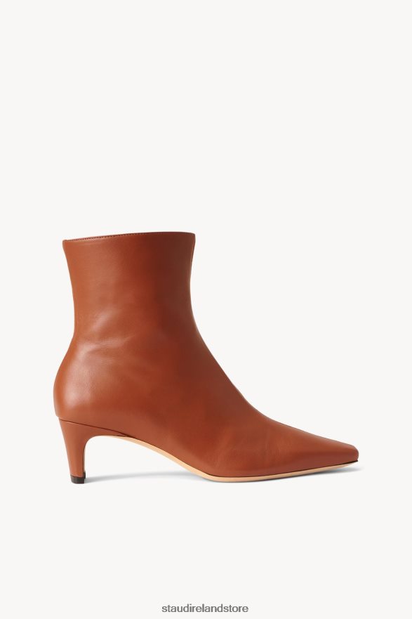 Women Shoes Tan STAUD WALLY SPLIT ANKLE BOOT H8RLPJ1003