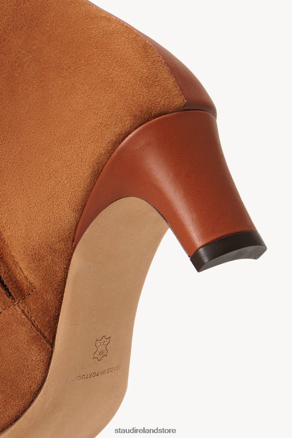 Women Shoes Tan STAUD WALLY SPLIT ANKLE BOOT H8RLPJ1003