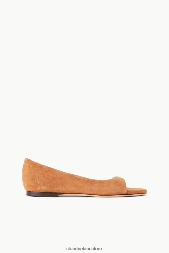 Women Shoes Tan Suede STAUD DOMINIQUE FLAT H8RLPJ912