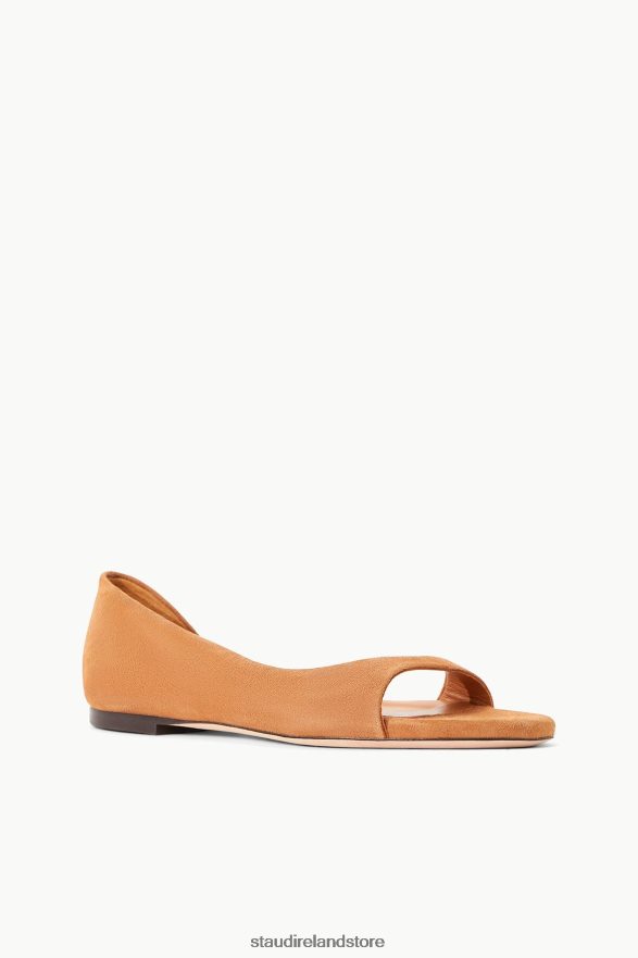 Women Shoes Tan Suede STAUD DOMINIQUE FLAT H8RLPJ912