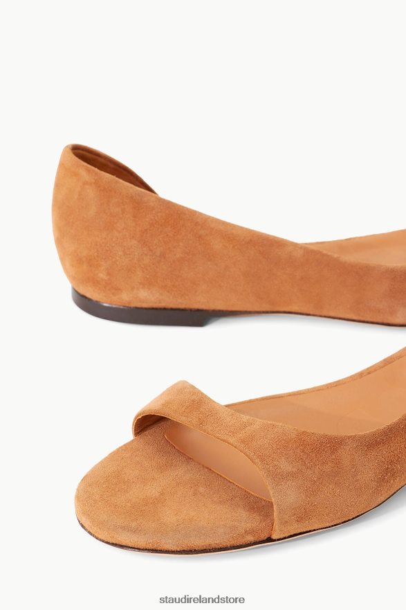 Women Shoes Tan Suede STAUD DOMINIQUE FLAT H8RLPJ912