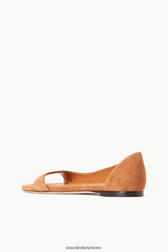 Women Shoes Tan Suede STAUD DOMINIQUE FLAT H8RLPJ912